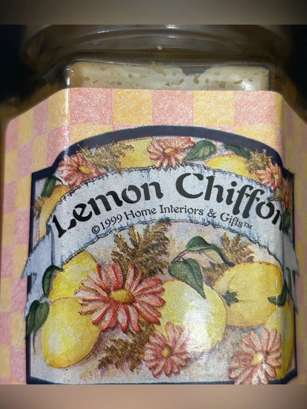 4 Vintage Home Interiors Scented Candle Lilac, Lemon Chiffon Honeydew Cookie
